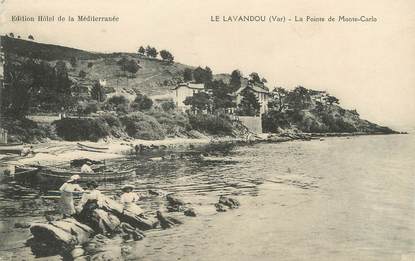 CPA FRANCE 83 "Le Lavandou, La Pointe de Monte Carlo"