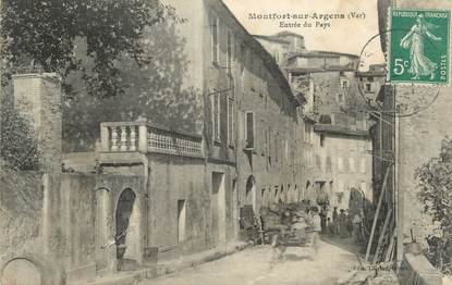 CPA FRANCE 83 "Montfort sur Argens"