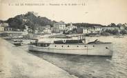 83 Var CPA FRANCE 83 "Ile de Porquerolles, Panorama vu de la jetée"