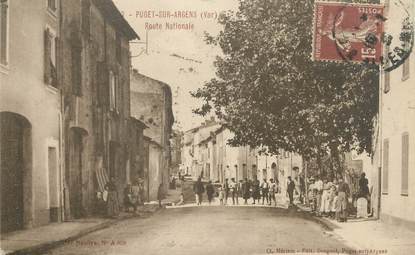 CPA FRANCE 83 "Puget sur Argens, Route nationale"