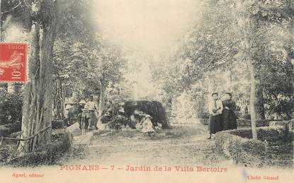 CPA FRANCE 83 " Pignans, Jardin de la Villa Bertoire"