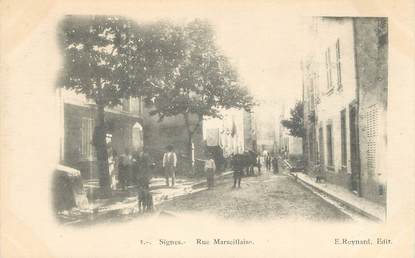 CPA FRANCE 83 " Signes, Rue Marseillaise"