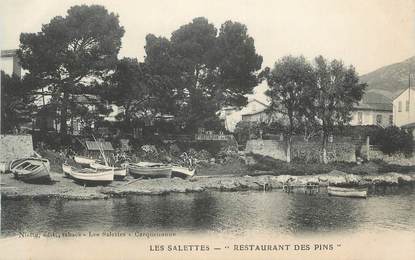 CPA FRANCE 83 "Les Salettes, Restaurant des Pins"