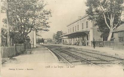 CPA FRANCE 83 "La Seyne sur Mer, La gare"