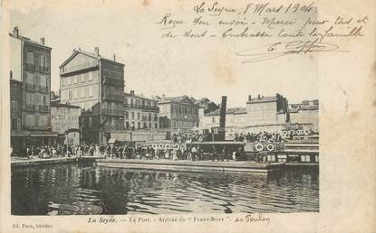 CPA FRANCE 83 "La Seyne sur Mer,¨Le port, arrivée du Ferry Boat'