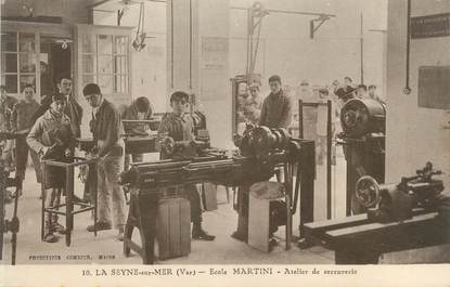 CPA FRANCE 83 "La Seyne sur Mer, Ecole Martini, Atelier de la Serrurerie"