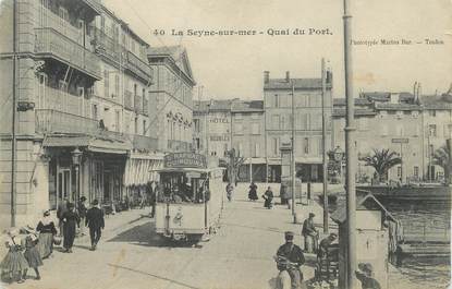 CPA FRANCE 83 "La Seyne sur Mer, Quai du Port"/ TRAMWAY