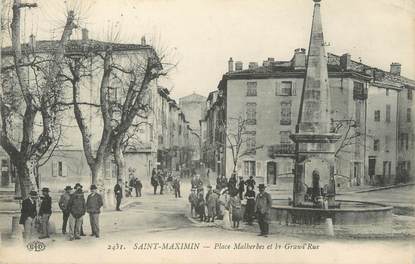 CPA FRANCE 83 " Saint Maximin, Place Malherbes et la Grande Rue"
