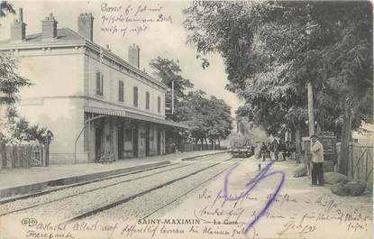 CPA FRANCE 83 " Saint Maximin, La gare"