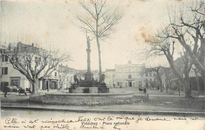 CPA FRANCE 83 " Vidauban, Place Nationale"