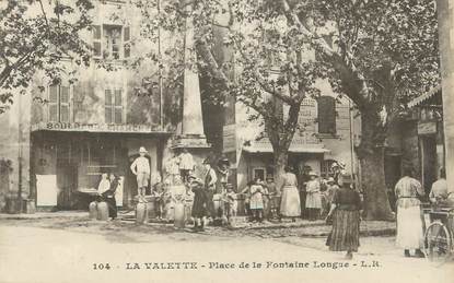 CPA FRANCE 83 " La Valette, Place de la Fontaine Longue"