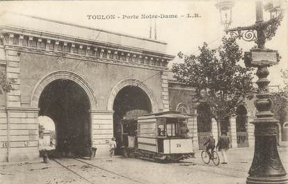 CPA FRANCE 83 " Toulon, Porte Notre Dame" / TRAM