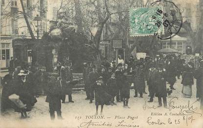 CPA FRANCE 83 " Toulon, Place Puget