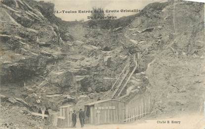 CPA FRANCE 83 " Toulon, Entrée de la Grotte Cristalline de Lagoubran"