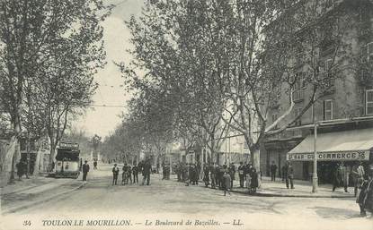 CPA FRANCE 83 " Toulon - Mourillon, Le Boulevard de Bazeilles' / TRAMWAY