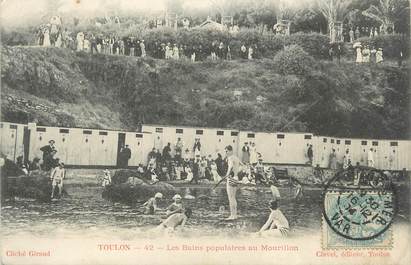 CPA FRANCE 83 " Toulon - Mourillon, Les Bains populaires