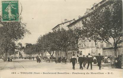 CPA FRANCE 83 " Toulon - Mourillon, Le Boulevard Bazeilles'