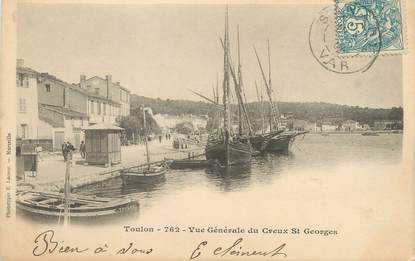 CPA FRANCE 83 " Toulon, Vue générale du Creux St Georges"