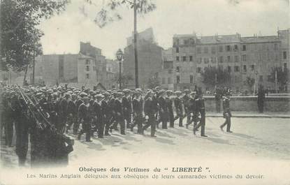 CPA FRANCE 83 "Toulon, Obsèques des victimes du Liberté"