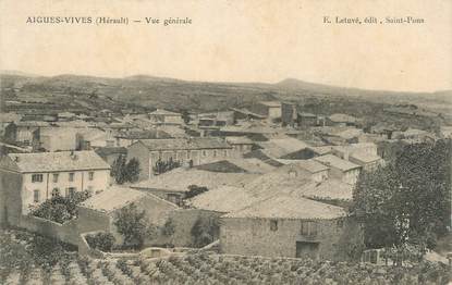 CPA FRANCE 34 " Aigues Vives, Vue générale"