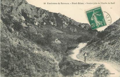 CPA FRANCE 35 "Pont Réan, Sentier près du Moulin du Boël"