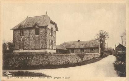 CPA FRANCE 35 "Goven, L'école mixte "