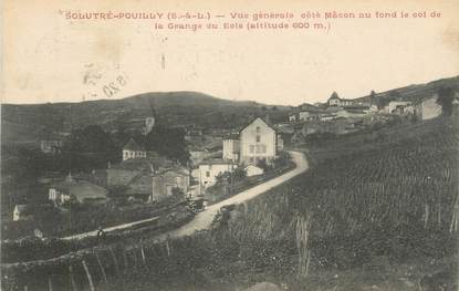 CPA FRANCE 71 " Solutré Pouilly, Vue générale"