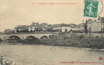 CPA FRANCE 73 " St Genix sur Guiers, Vue de la Digue de Romanieu"