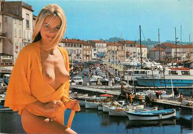 CPSM FRANCE 83 "St Tropez, Vues" / NU