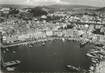 CPSM FRANCE 83 "St Tropez, Vue aérienne sur le port et le Quai Suffren"