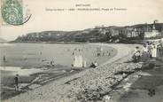 22 Cote D'armor / CPA FRANCE 22 "Perros Guirec, plage de Trestraou"