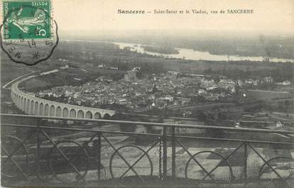 / CPA FRANCE 18 "Sancerre, Saint Satur et le viaduc"