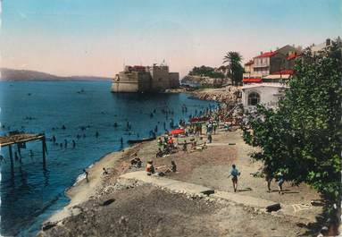 CPSM FRANCE 83 " Toulon, Le Mourillon, la Plage du Lido et le Fort St Louis"