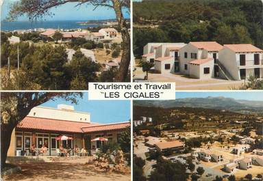 CPSM FRANCE 83 " Six Fours les Plages, Village de vacances Les Cigales"