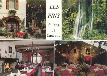 CPSM FRANCE 83 " Sillans la Cascade, Hôtel Restaurant Les Pins"