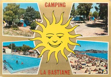 CPSM FRANCE 83 " Puget sur Argens, Le Camping La Bastiane"