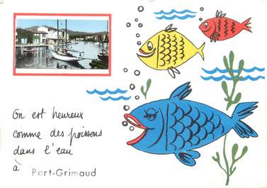 CPSM FRANCE 83 " Port Grimaud, Vues"