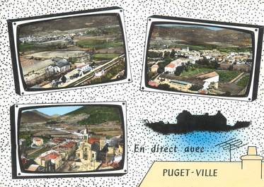 CPSM FRANCE 83 " Puget Ville, Vues"