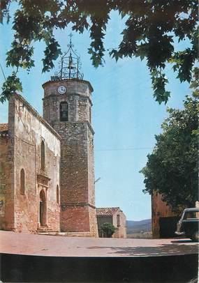 CPSM FRANCE 83 " Pontevès, L'église St Gervais et St Protès"