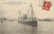 44 Loire Atlantique CPA FRANCE 44 " St Nazaire, Inauguration de la nouvelle entrée du port en septembre 1907"