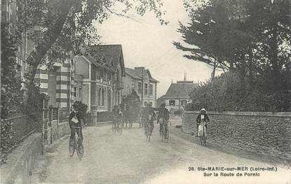 CPA FRANCE 44 " Ste Marie sur Mer, Sur la Route de Pornic"