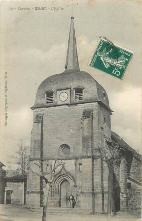 / CPA FRANCE 19 "Objat, l'église"