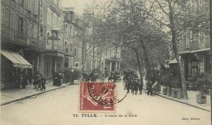 / CPA FRANCE 19 "Tulle, av de la gare"