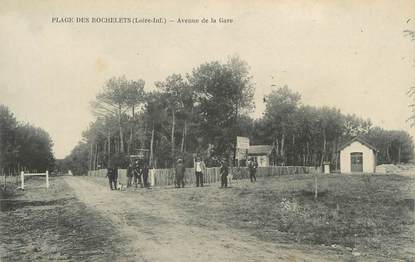 CPA FRANCE 44 " La Plage des Rochelets, Avenue de la Gare"