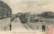 44 Loire Atlantique CPA FRANCE 44 " Nantes, Le Quai de la Fosse, Station de la Bourse" / TRAIN