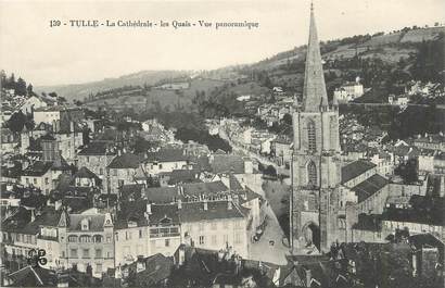 / CPA FRANCE 19 "Tulle, la cathédrale, la quais"