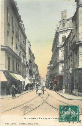 CPA FRANCE 44 " Nantes, La Rue du Calvaire"