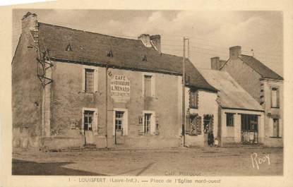 CPA FRANCE 44 " Louisfert, Place de l'Eglise "