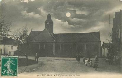 CPA FRANCE 44 " Frossay, L'église au clair de lune"