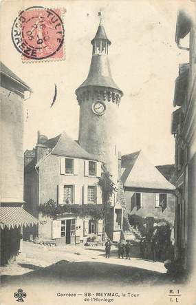 / CPA FRANCE 19 "Meymac, la tour de l'horloge"